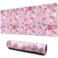 thumbnail image 1 of Long Mouse Pads for Desk,Pioneer Flower Floral Print Pattern Desk Mats on Top Of Desks, Desk Mouse Pad Extra Large with 3mm Non-Slip Base and Stitched Edge for Gaming,Office,Work,Home 31.5"x11.8", 1 of 6