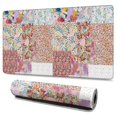 thumbnail image 1 of Long Mouse Pads for Desk,Pioneer Flower Floral Print Pattern Desk Mats on Top Of Desks, Desk Mouse Pad Extra Large with 3mm Non-Slip Base and Stitched Edge for Gaming,Office,Work,Home 47.3"x23.6", 1 of 6