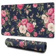thumbnail image 1 of Long Mouse Pads for Desk,Pioneer Flower Floral Print Pattern Desk Mats on Top Of Desks, Desk Mouse Pad Extra Large with 3mm Non-Slip Base and Stitched Edge for Gaming,Office,Work,Home 47.3"x23.6", 1 of 6