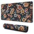 thumbnail image 1 of Long Mouse Pads for Desk,Pioneer Flower Floral Print Pattern Desk Mats on Top Of Desks, Desk Mouse Pad Extra Large with 3mm Non-Slip Base and Stitched Edge for Gaming,Office,Work,Home 31.5"x15.7", 1 of 6