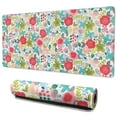 thumbnail image 1 of Long Mouse Pads for Desk,Pioneer Flower Floral Print Pattern Desk Mats on Top Of Desks, Desk Mouse Pad Extra Large with 3mm Non-Slip Base and Stitched Edge for Gaming,Office,Work,Home 35.4"x15.7", 1 of 6