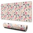 thumbnail image 1 of Long Mouse Pads for Desk,Pioneer Flower Floral Print Pattern Desk Mats on Top Of Desks, Desk Mouse Pad Extra Large with 3mm Non-Slip Base and Stitched Edge for Gaming,Office,Work,Home 31.5"x15.7", 1 of 6