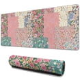 thumbnail image 1 of Long Mouse Pads for Desk,Pioneer Flower Floral Print Pattern Desk Mats on Top Of Desks, Desk Mouse Pad Extra Large with 3mm Non-Slip Base and Stitched Edge for Gaming,Office,Work,Home 31.5"x11.8", 1 of 6
