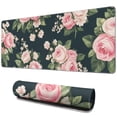 thumbnail image 1 of Long Mouse Pads for Desk,Pioneer Flower Floral Print Pattern Desk Mats on Top Of Desks, Desk Mouse Pad Extra Large with 3mm Non-Slip Base and Stitched Edge for Gaming,Office,Work,Home 31.5"x11.8", 1 of 6