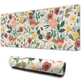 thumbnail image 1 of Long Mouse Pads for Desk,Pioneer Flower Floral Print Pattern Desk Mats on Top Of Desks, Desk Mouse Pad Extra Large with 3mm Non-Slip Base and Stitched Edge for Gaming,Office,Work,Home 31.5"x11.8", 1 of 6