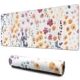 thumbnail image 1 of Long Mouse Pads for Desk,Pioneer Flower Floral Print Pattern Desk Mats on Top Of Desks, Desk Mouse Pad Extra Large with 3mm Non-Slip Base and Stitched Edge for Gaming,Office,Work,Home 31.5"x11.8", 1 of 6