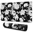 thumbnail image 1 of Long Mouse Pads for Desk,Pioneer Flower Floral Print Pattern Desk Mats on Top Of Desks, Desk Mouse Pad Extra Large with 3mm Non-Slip Base and Stitched Edge for Gaming,Office,Work,Home 47.3"x23.6", 1 of 6