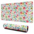 thumbnail image 1 of Long Mouse Pads for Desk,Pioneer Flower Floral Print Pattern Desk Mats on Top Of Desks, Desk Mouse Pad Extra Large with 3mm Non-Slip Base and Stitched Edge for Gaming,Office,Work,Home 31.5"x15.7", 1 of 6