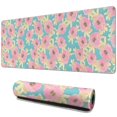 thumbnail image 1 of Long Mouse Pads for Desk,Pioneer Flower Floral Print Pattern Desk Mats on Top Of Desks, Desk Mouse Pad Extra Large with 3mm Non-Slip Base and Stitched Edge for Gaming,Office,Work,Home 31.5"x11.8", 1 of 6