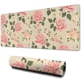 thumbnail image 1 of Long Mouse Pads for Desk,Pioneer Flower Floral Print Pattern Desk Mats on Top Of Desks, Desk Mouse Pad Extra Large with 3mm Non-Slip Base and Stitched Edge for Gaming,Office,Work,Home 31.5"x11.8", 1 of 6