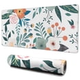 thumbnail image 1 of Long Mouse Pads for Desk,Pioneer Flower Floral Print Pattern Desk Mats on Top Of Desks, Desk Mouse Pad Extra Large with 3mm Non-Slip Base and Stitched Edge for Gaming,Office,Work,Home 35.4"x15.7", 1 of 6