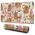 thumbnail image 1 of Long Mouse Pads for Desk,Pomeranian Dogs and Pioneer Flower Desk Mats on Top Of Desks, Desk Mouse Pad Extra Large with 3mm Non-Slip Base and Stitched Edge for Gaming,Office,Work,Home 47.3"x23.6", 1 of 6