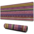 thumbnail image 1 of Long Mouse Pads for Desk,Purple Boho Tribal Stripes and Hearts Desk Mats on Top Of Desks, Desk Mouse Pad Extra Large with 3mm Non-Slip Base and Stitched Edge for Gaming,Work,Home 31.5"x11.8", 1 of 5