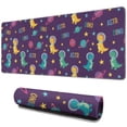 thumbnail image 1 of Long Mouse Pads for Desk,Purple Cartoon Dinosaurs Planets Stars Desk Mats on Top Of Desks, Desk Mouse Pad Extra Large with 3mm Non-Slip Base and Stitched Edge for Gaming,Work,Home 31.5"x11.8", 1 of 5