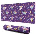 thumbnail image 1 of Long Mouse Pads for Desk,Purple Fairy Unicorn Pattern Desk Mats on Top Of Desks, Desk Mouse Pad Extra Large with 3mm Non-Slip Base and Stitched Edge for Gaming,Office,Work,Home 35.4"x15.7", 1 of 6