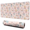 thumbnail image 1 of Long Mouse Pads for Desk,Rainbow Princess Castle Pattern Desk Mats on Top Of Desks, Desk Mouse Pad Extra Large with 3mm Non-Slip Base and Stitched Edge for Gaming,Office,Work,Home 35.4"x15.7", 1 of 6