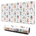 thumbnail image 1 of Long Mouse Pads for Desk,Rainbow Princess Castle Pattern Desk Mats on Top Of Desks, Desk Mouse Pad Extra Large with 3mm Non-Slip Base and Stitched Edge for Gaming,Office,Work,Home 31.5"x15.7", 1 of 6