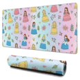 thumbnail image 1 of Long Mouse Pads for Desk,Rainbow Princess Flower Pattern Desk Mats on Top Of Desks, Desk Mouse Pad Extra Large with 3mm Non-Slip Base and Stitched Edge for Gaming,Office,Work,Home 31.5"x15.7", 1 of 6