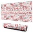 thumbnail image 1 of Long Mouse Pads for Desk,Red Baseball Terms Pattern Desk Mats on Top Of Desks, Desk Mouse Pad Extra Large with 3mm Non-Slip Base and Stitched Edge for Gaming,Office,Work,Home 31.5"x15.7", 1 of 6