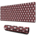 thumbnail image 1 of Long Mouse Pads for Desk,Red Bigfoot and Heart Pattern Desk Mats on Top Of Desks, Desk Mouse Pad Extra Large with 3mm Non-Slip Base and Stitched Edge for Gaming,Office,Work,Home 31.5"x11.8", 1 of 6