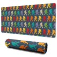 thumbnail image 1 of Long Mouse Pads for Desk,Red Bigfoot Pattern Desk Mats on Top Of Desks, Desk Mouse Pad Extra Large with 3mm Non-Slip Base and Stitched Edge for Gaming,Office,Work,Home 35.4"x15.7", 1 of 6