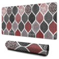thumbnail image 1 of Long Mouse Pads for Desk,Red and Black Ethnic Geometric Pattern Desk Mats on Top Of Desks, Desk Mouse Pad Extra Large with 3mm Non-Slip Base and Stitched Edge for Gaming,Office,Work,Home 31.5"x15.7", 1 of 6