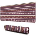 thumbnail image 1 of Long Mouse Pads for Desk,Red Boho Ethnic Geometric Pattern Desk Mats on Top Of Desks, Desk Mouse Pad Extra Large with 3mm Non-Slip Base and Stitched Edge for Gaming,Office,Work,Home 31.5"x11.8", 1 of 6