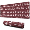 thumbnail image 1 of Long Mouse Pads for Desk,Red Christmas Deer Pattern Desk Mats on Top Of Desks, Desk Mouse Pad Extra Large with 3mm Non-Slip Base and Stitched Edge for Gaming,Office,Work,Home 31.5x11.8in, 1 of 5