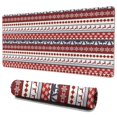 thumbnail image 1 of Long Mouse Pads for Desk,Red Christmas Deer and Snowflake Pattern Desk Mats on Top Of Desks, Desk Mouse Pad Extra Large with 3mm Non-Slip Base and Stitched Edge for Gaming,Office,Work,Home 35.4x15.7in, 1 of 5
