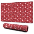 thumbnail image 1 of Long Mouse Pads for Desk,Red Christmas Deer and Snowflake Pattern Desk Mats on Top Of Desks, Desk Mouse Pad Extra Large with 3mm Non-Slip Base and Stitched Edge for Gaming,Office,Work,Home 47.3x23.6in, 1 of 5
