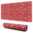 thumbnail image 1 of Long Mouse Pads for Desk,Red Christmas Deer and Snowflake Pattern Desk Mats on Top Of Desks, Desk Mouse Pad Extra Large with 3mm Non-Slip Base and Stitched Edge for Gaming,Office,Work,Home 31.5x15.7in, 1 of 5