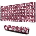 thumbnail image 1 of Long Mouse Pads for Desk,Red Christmas Deer and Tree Pattern Desk Mats on Top Of Desks, Desk Mouse Pad Extra Large with 3mm Non-Slip Base and Stitched Edge for Gaming,Office,Work,Home 31.5x11.8in, 1 of 5