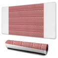 thumbnail image 1 of Long Mouse Pads for Desk,Red Christmas Folk Pattern Desk Mats on Top Of Desks, Desk Mouse Pad Extra Large with 3mm Non-Slip Base and Stitched Edge for Gaming,Office,Work,Home 31.5x15.7in, 1 of 5