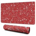 thumbnail image 1 of Long Mouse Pads for Desk,Red Christmas Gift and Snowflake Pattern Desk Mats on Top Of Desks, Desk Mouse Pad Extra Large with 3mm Non-Slip Base and Stitched Edge for Gaming,Office,Work,Home 47.3x23.6in, 1 of 5