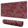 thumbnail image 1 of Long Mouse Pads for Desk,Red Christmas Snow Pattern Desk Mats on Top Of Desks, Desk Mouse Pad Extra Large with 3mm Non-Slip Base and Stitched Edge for Gaming,Office,Work,Home 31.5x15.7in, 1 of 5
