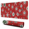 thumbnail image 1 of Long Mouse Pads for Desk,Red Christmas Snowflake Pattern Desk Mats on Top Of Desks, Desk Mouse Pad Extra Large with 3mm Non-Slip Base and Stitched Edge for Gaming,Office,Work,Home 31.5x15.7in, 1 of 5