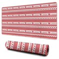thumbnail image 1 of Long Mouse Pads for Desk,Red Christmas Striped Pattern (2) Desk Mats on Top Of Desks, Desk Mouse Pad Extra Large with 3mm Non-Slip Base and Stitched Edge for Gaming,Office,Work,Home 31.5x15.7in, 1 of 5