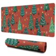 thumbnail image 1 of Long Mouse Pads for Desk,Red Christmas Tree and Ornament Pattern Desk Mats on Top Of Desks, Desk Mouse Pad Extra Large with 3mm Non-Slip Base and Stitched Edge for Gaming,Office,Work,Home 35.4x15.7in, 1 of 5