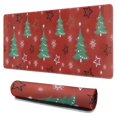 thumbnail image 1 of Long Mouse Pads for Desk,Red Christmas Tree Pattern Desk Mats on Top Of Desks, Desk Mouse Pad Extra Large with 3mm Non-Slip Base and Stitched Edge for Gaming,Office,Work,Home 31.5x15.7in, 1 of 5
