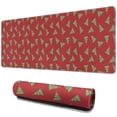 thumbnail image 1 of Long Mouse Pads for Desk,Red Christmas Tree Pattern Desk Mats on Top Of Desks, Desk Mouse Pad Extra Large with 3mm Non-Slip Base and Stitched Edge for Gaming,Office,Work,Home 31.5x11.8in, 1 of 5