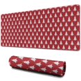 thumbnail image 1 of Long Mouse Pads for Desk,Red Christmas Tree Pattern Desk Mats on Top Of Desks, Desk Mouse Pad Extra Large with 3mm Non-Slip Base and Stitched Edge for Gaming,Office,Work,Home 31.5x11.8in, 1 of 5