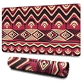 thumbnail image 1 of Long Mouse Pads for Desk,Red Geometric Striped Pattern Desk Mats on Top Of Desks, Desk Mouse Pad Extra Large with 3mm Non-Slip Base and Stitched Edge for Gaming,Office,Work,Home 47.3"x23.6", 1 of 6