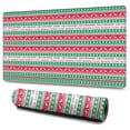 thumbnail image 1 of Long Mouse Pads for Desk,Red and Green Christmas Pattern Desk Mats on Top Of Desks, Desk Mouse Pad Extra Large with 3mm Non-Slip Base and Stitched Edge for Gaming,Office,Work,Home 47.3x23.6in, 1 of 5