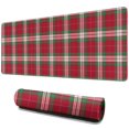 thumbnail image 1 of Long Mouse Pads for Desk,Red and Green Christmas Plaid Pattern Desk Mats on Top Of Desks, Desk Mouse Pad Extra Large with 3mm Non-Slip Base and Stitched Edge for Gaming,Office,Work,Home 31.5x11.8in, 1 of 5