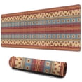 thumbnail image 1 of Long Mouse Pads for Desk,Red and Yellow Geometric Striped Pattern Desk Mats on Top Of Desks, Desk Mouse Pad Extra Large with 3mm Non-Slip Base and Stitched Edge for Gaming,Office,Work,Home 31.5"x11.8", 1 of 6