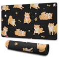 thumbnail image 1 of Long Mouse Pads for Desk,Shiba Inu Desk Mats on Top Of Desks, Desk Mouse Pad Extra Large with 3mm Non-Slip Base and Stitched Edge for Gaming,Office,Work,Home 47.3"x23.6", 1 of 6