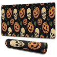 thumbnail image 1 of Long Mouse Pads for Desk,Skull Pumpkin Halloween Pattern Desk Mats on Top Of Desks, Desk Mouse Pad Extra Large with 3mm Non-Slip Base and Stitched Edge for Gaming,Office,Work,Home 47.3x23.6in, 1 of 5