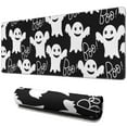 thumbnail image 1 of Long Mouse Pads for Desk,Smiling Ghosts Halloween Pattern Desk Mats on Top Of Desks, Desk Mouse Pad Extra Large with 3mm Non-Slip Base and Stitched Edge for Gaming,Office,Work,Home 31.5x11.8in, 1 of 5