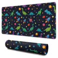 thumbnail image 1 of Long Mouse Pads for Desk,Space Dinosaur Pattern Desk Mats on Top Of Desks, Desk Mouse Pad Extra Large with 3mm Non-Slip Base and Stitched Edge for Gaming,Office,Work,Home 31.5"x15.7", 1 of 6