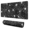 thumbnail image 1 of Long Mouse Pads for Desk,Spider Web and Skulls Halloween Pattern Desk Mats on Top Of Desks, Desk Mouse Pad Extra Large with 3mm Non-Slip Base and Stitched Edge for Gaming,Office,Work,Home 31.5x15.7in, 1 of 5